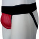 Cueca Jockstrap Bicolor Preto/Vermelho com Bojo Transparente Cuecas SexLord Underwear