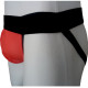 Cueca Jockstrap Bicolor Preto/Coral com Bojo Transparente Cuecas SexLord Underwear