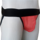 Cueca Jockstrap Bicolor Preto/Coral com Bojo Transparente Cuecas SexLord Underwear