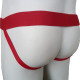 Cueca Jockstrap Bicolor Vermelho/Branco com Bojo Transparente Cuecas SexLord Underwear