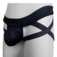 Cueca Jockstrap 6 Alças de Sustentação em Cirre Respirável Preto Cuecas SexLord Underwear