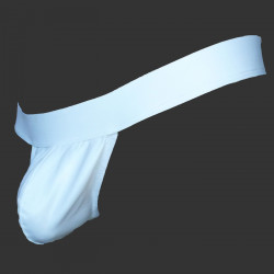 Cueca Jock Suporte Atlético Sem Alça de Sustentação Atrás em Tecido Cirre Branco Respirável Cuecas SexLord Underwear