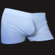 Cueca Boxer Jockstrap com Bojo Anatômico de Sustentação Frontal e Aberto Atrás Cuecas SexLord Underwear - Branco