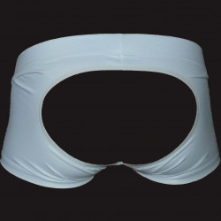 Cueca Boxer Jockstrap com Bojo Anatômico de Sustentação Frontal e Aberto Atrás Cuecas SexLord Underwear - Branco