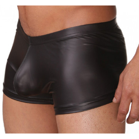Cueca Boxer com Bojo Anatômico de Sustentação em tecido Cirre Preto Cuecas SexLord Underwear