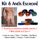 Kit 6 Anéis Escrotal com 3 Medidas de Ajuste Cuecas SexLord Underwear