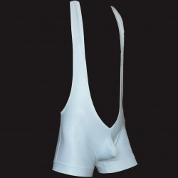 Cueca Boxer com Bojo Anatômico de Sustentação Frontal e com Suspensório Cirre Branco Cuecas SexLord Underwear