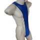 Cueca Strap Sexy Bodysuit com Suspensórios Fio Dental Cirre Azul Cuecas SexLord Underwear