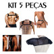 Kit 5 Peças Bodysuit Alça Peito Arnes Cueca Jockstrap Colete Top Men Fishnet Cuecas SexLord Underwear