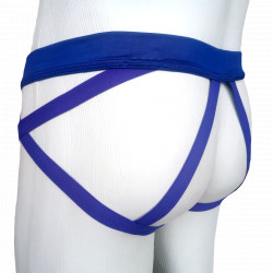 Cueca Jockstrap 6 Alças de Sustentação em Cirre Respirável Azul Royal Cuecas SexLord Underwear