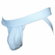 Cueca Jockstrap com Alça de Sustentação Atrás em Tecido Cirre Branco Respirável Cuecas SexLord Underwear
